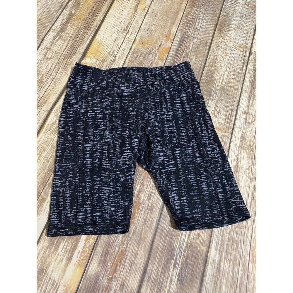 Black & Grey Champion DuoDry Biker Shorts Small